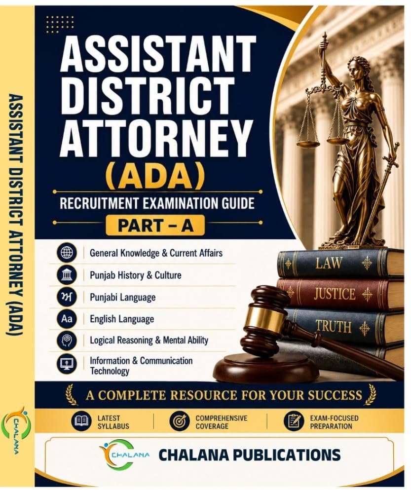 Punjab Assistant District Attorney Recruitment Examination Guide (Part-A) book cover