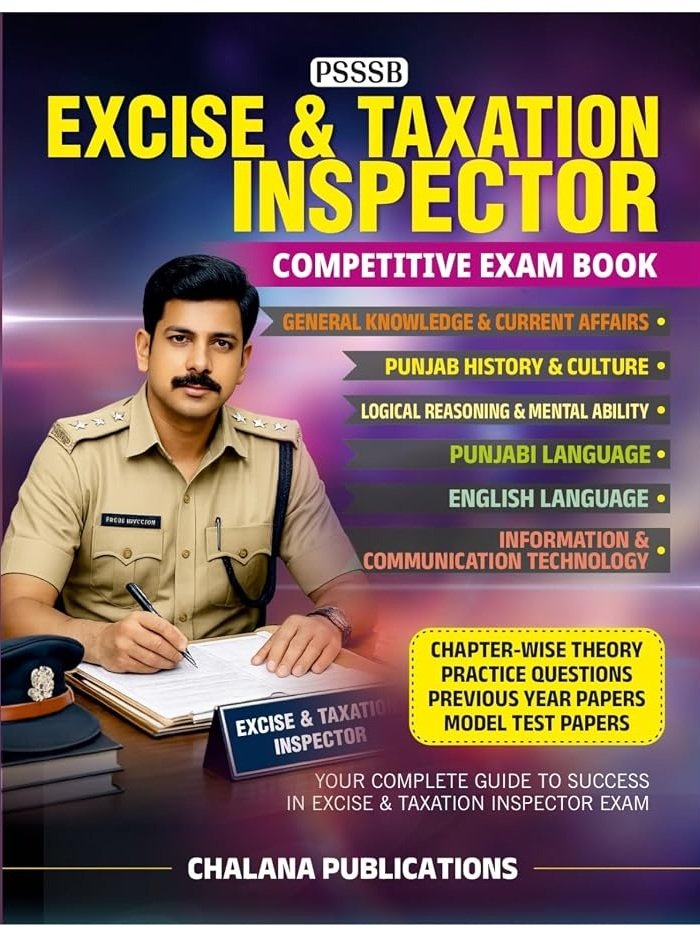 Punjab Excise & Taxation Inspector Exam Book 2026 (English Medium) book cover