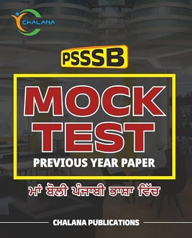 PSSSB MOCK TESTS & PSSSB PREVIOUS YEAR PAPERS book cover